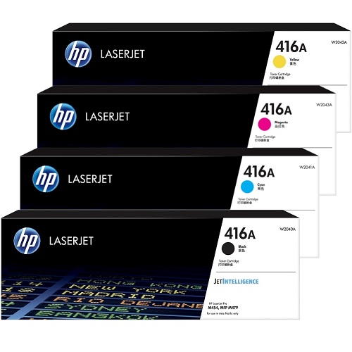 HP 416A Black/ Cyan /Yellow/ Magenta Original LaserJet Toner Cartridge (W2040A/ W2041A/ W2042A/ W2043A) | 0820EL